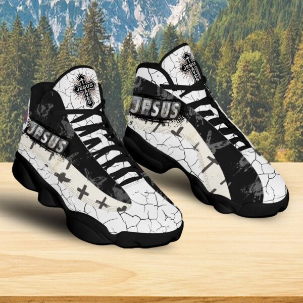 Jesus Cross Running Basketball Shoes, Christian Running Sneakers For Men Women, Jesus Saves Footwear Religious Gift