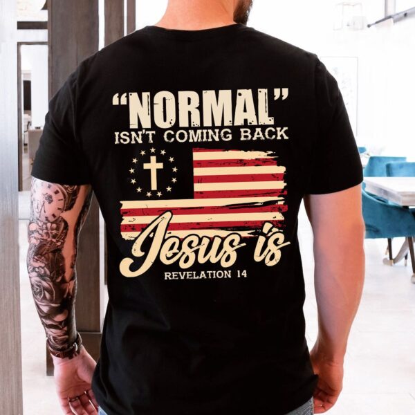 Jesus Cross USA Flag Shirt & Hoodie Set – Patriotic Fourth of July Tee & God Lover Gifts