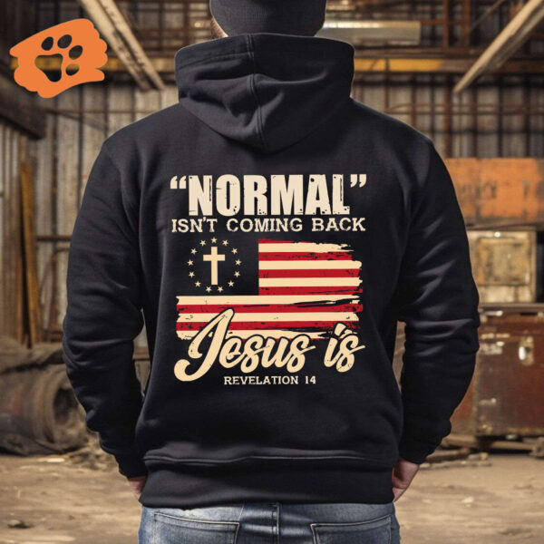 Jesus Cross USA Flag Shirt & Hoodie Set – Patriotic Fourth of July Tee & God Lover Gifts