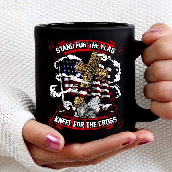 Jesus Cross USA Flag Shirt – Stand For The Flag Christian Gifts Unisex Tshirt Hoodie Sweatshirt Mug