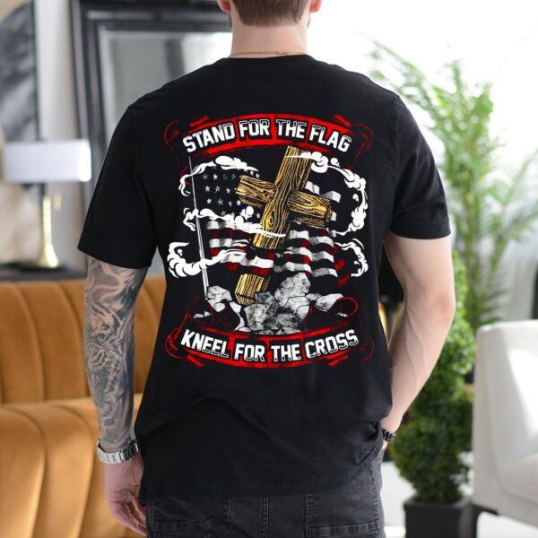 Jesus Cross USA Flag Shirt – Stand For The Flag Christian Gifts Unisex Tshirt Hoodie Sweatshirt Mug