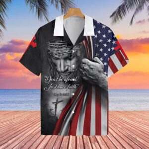 Jesus Don t Be Afraid Aloha Hawaiian Shirts for Couples - HAW1367