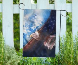 Jesus Eagle American Flag One Nation Under God Christian Flag Patriotic Outdoor Decor 1