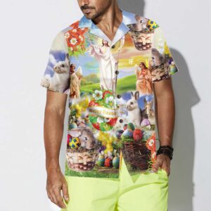 Jesus Easter Hawaiian Shirt - Button Up Easter Gift for Men & Women 3