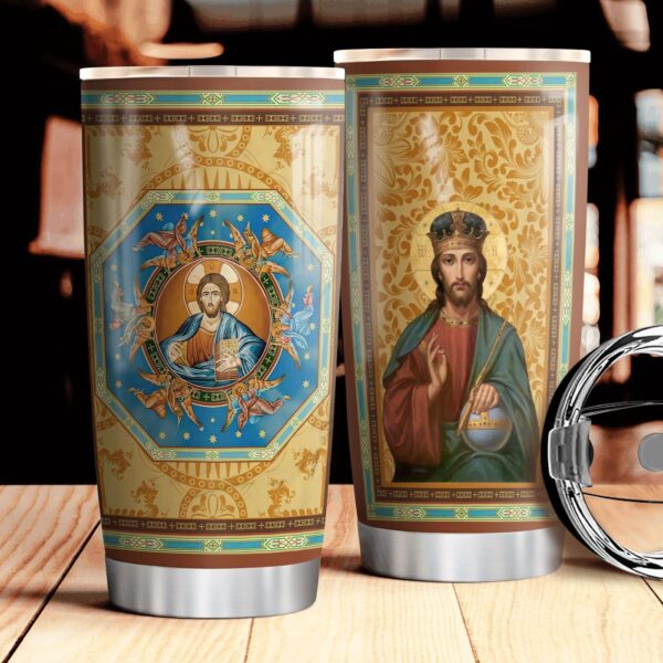 Jesus Eastern Orthodox Stainless Steel Tumbler – Jesus Lover Men Women