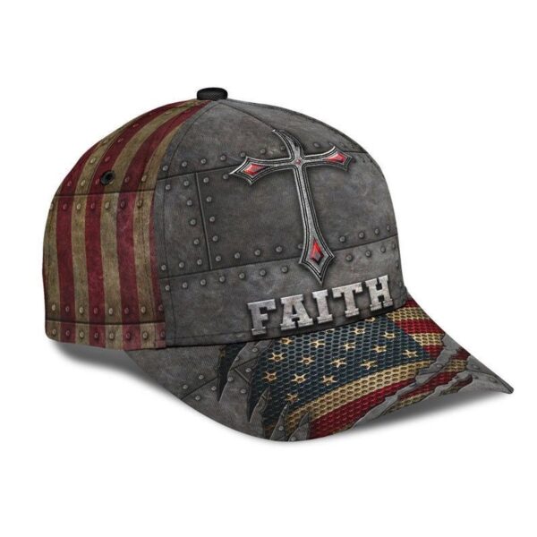 Jesus Faith America Hat Classic Cap 3D Strapback Cap, Unisex Cap, Human Cap, Trending Cap, American Cap