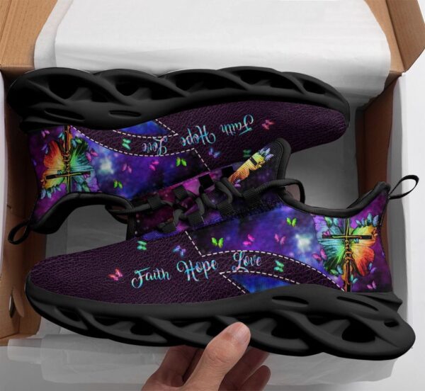 Jesus Faith Hope Love Yezy Running Sneakers Gift for Men Women