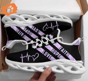 Jesus Faith Hope Love Yezy Running Sneakers Gift for Men Women