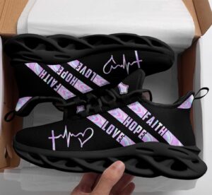 Jesus Faith Hope Love Yezy Running Sneakers Gift for Men Women 1
