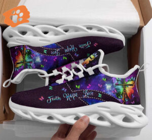 Jesus Faith Hope Love Yezy Running Sneakers Gift for Men Women