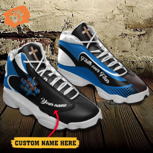 Jesus Faith over Fear Saved my life custom name Air Jordan 13 Shoes - Gift for Men Women