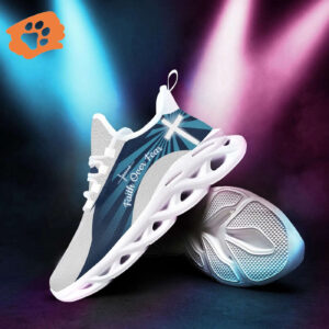 Jesus Faith Over Fear Yezy Running Sneakers Gift for Men Women