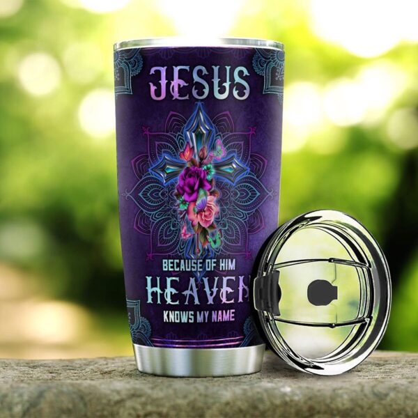 Jesus Faith Personalized Stainless Steel Tumbler – Jesus Lover Men Women