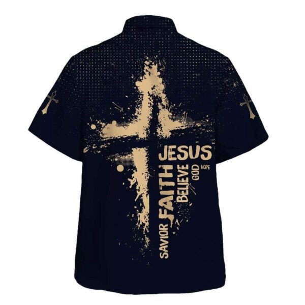 Men s Jesus Faith Savior Hawaiian Shirt – Christian Gift with God Hope Design