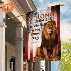 2025 Jesus Lion Flags: Be Strong and Courageous with Garden and House Flags