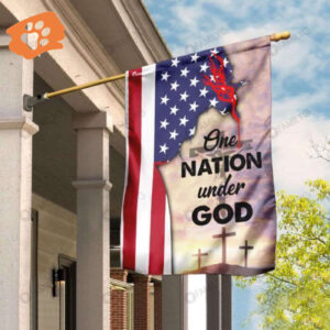2025 Jesus House Flags: American Flag One Nation Under God