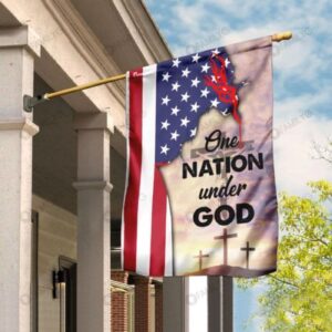 Jesus Flags: One Nation Under God American Flag & House Flags