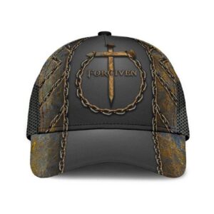 Jesus Forgiven Classic Cap 3D, Unisex Hat, Classical Cap, Women And Men Cap