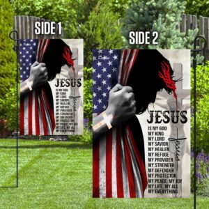 Jesus My Life My All Garden Flag - American House Flag for Christian Home Decor 5