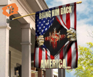 Jesus Three Nail House Flag Bring Him Back America Christian Garden Flags