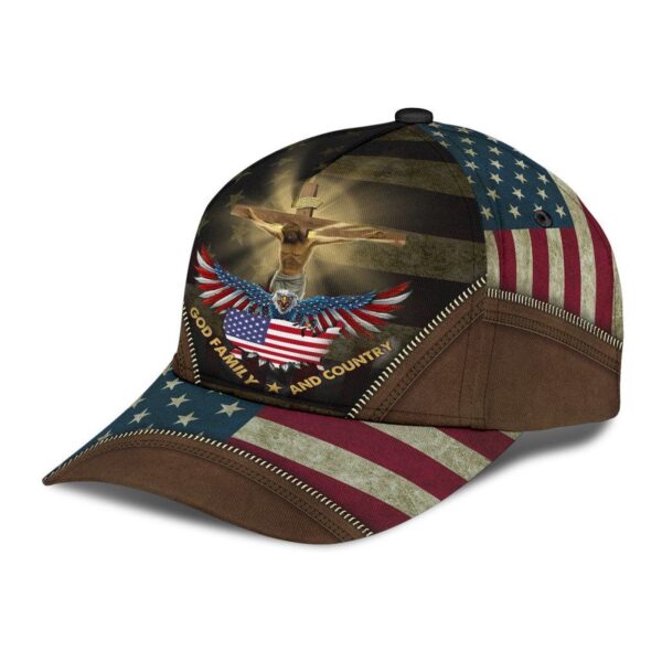 Jesus, God, Family And Country Classic Cap All Over Print