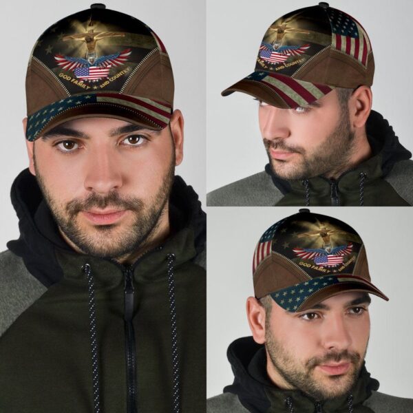 Jesus, God, Family And Country Classic Cap All Over Print