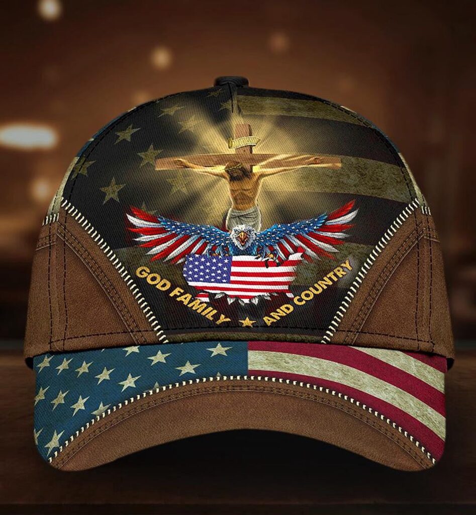 Jesus, God, Family And Country Classic Cap All Over Print Jesus, God, Family And Country Classic Cap All Over Print
