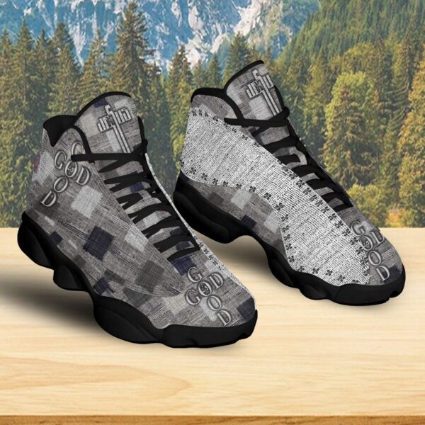 Jesus God Is Good Basketball Shoes, Christian Cross Running Shoes, Unisex Footwear Sneaker, Faith Religious Gift