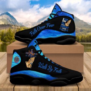 Jesus God Prayer Basketball Shoes, I Can Do All Things Through Christ Shoes, Religious Footwear, Christian Unisex Basketball Shoes 1