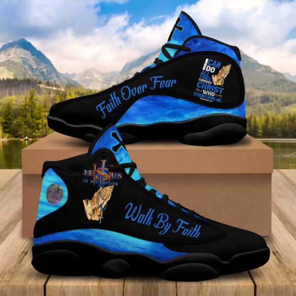 Jesus God Prayer Basketball Shoes, I Can Do All Things Through Christ Shoes, Religious Footwear, Christian Unisex Basketball Shoes