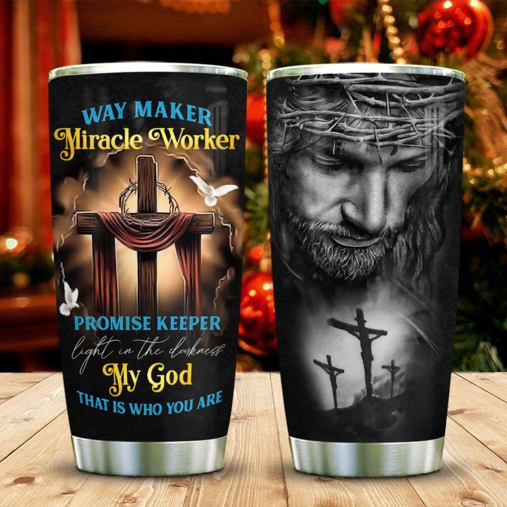 Jesus God Way Maker Stainless Steel Tumbler – Jesus Lover Men Women Jesus God Way Maker Stainless Steel Tumbler – Jesus Lover Men Women