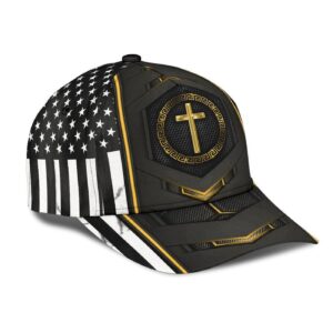 Jesus Gold Flag Carbon Classic Cap All Over Print 1