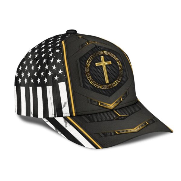 Jesus Gold Flag Carbon Classic Cap All Over Print