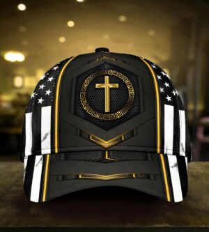 Jesus Gold Flag Carbon Classic Cap All Over Print