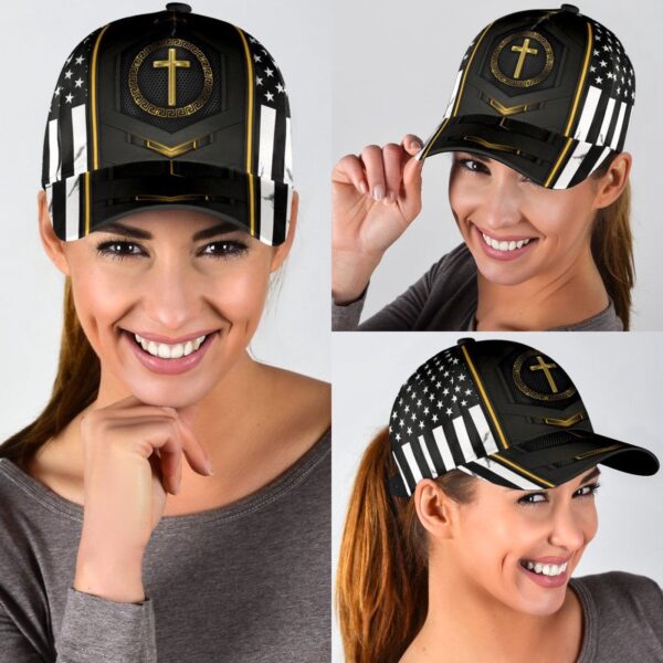 Jesus Gold Flag Carbon Classic Cap All Over Print