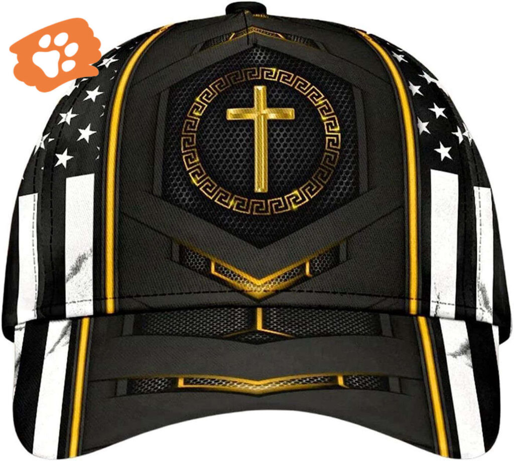 Jesus Gold Flag Cross Baseball Cap Hat Trucker Classic Hats Gift Jesus Gold Flag Cross Baseball Cap Hat Trucker Classic Hats Gift