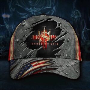 Jesus Hat 3D Save My Life Vintage USA Flag Cap Patriotic Christian Hat Unique Gift