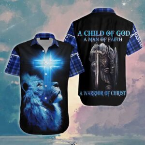 Jesus Hawaiian Shirt: God Lion Cross Knight Faith Aloha Summer Gift for Christians Men Women