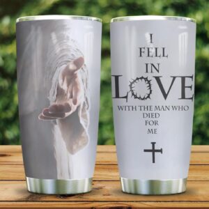 Jesus Hold Your Hand Stainless Steel Tumbler - Jesus Lover Men Women