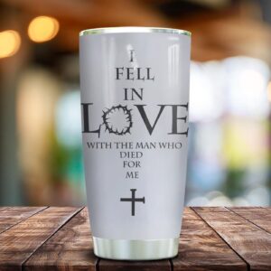 Jesus Hold Your Hand Stainless Steel Tumbler - Jesus Lover Men Women 1
