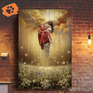 Jesus Holding a Woman To Heaven Poster for Home Decor Gift