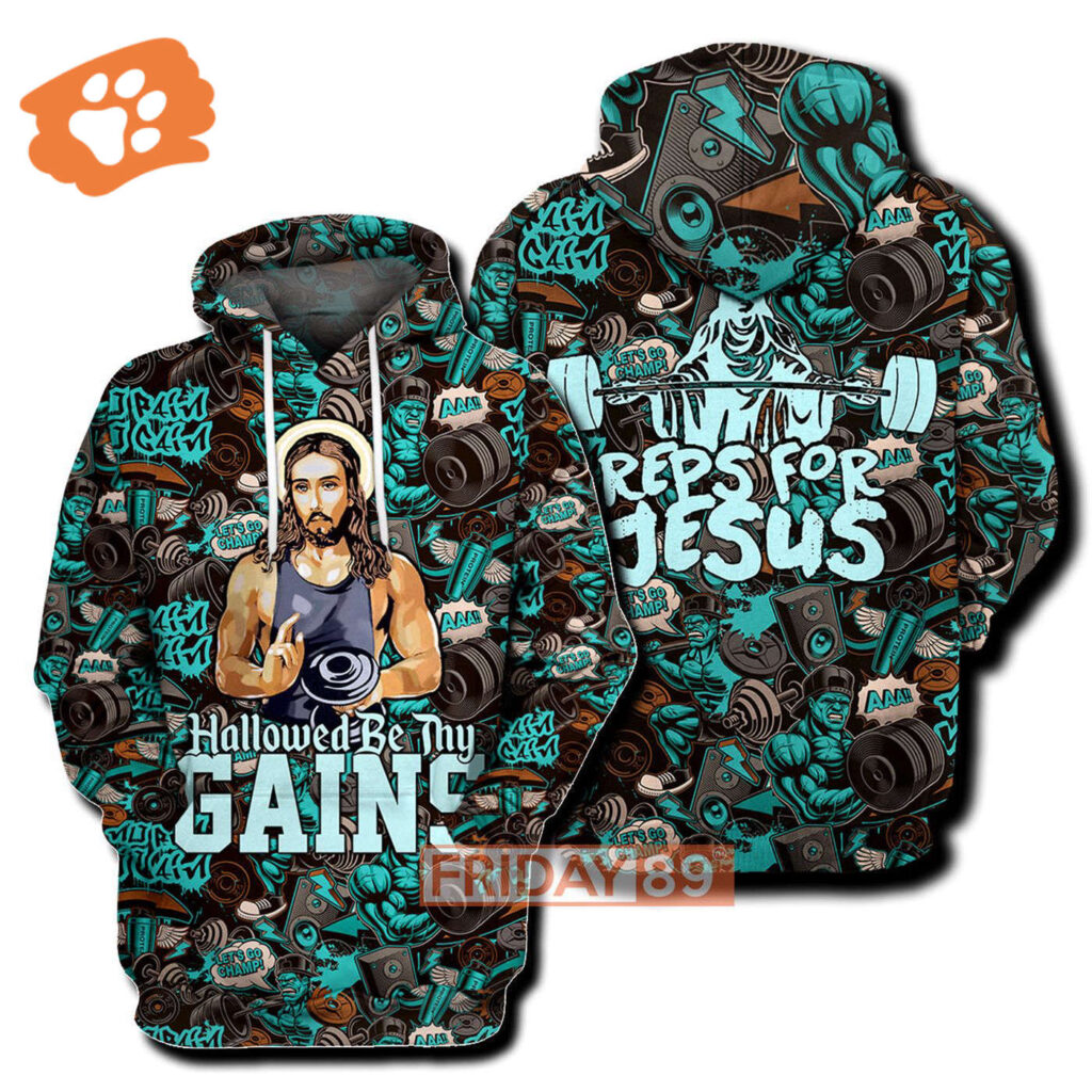 Jesus Hoodie Hallowed Be Thy Gains T-shirt Amazing Jesus Shirt Sweater 2025 Jesus Hoodie Hallowed Be Thy Gains T-shirt Amazing Jesus Shirt Sweater 2025