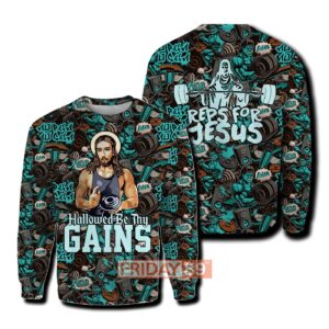 Jesus Hoodie Hallowed Be Thy Gains T-shirt Amazing Jesus Shirt Sweater 2025 1