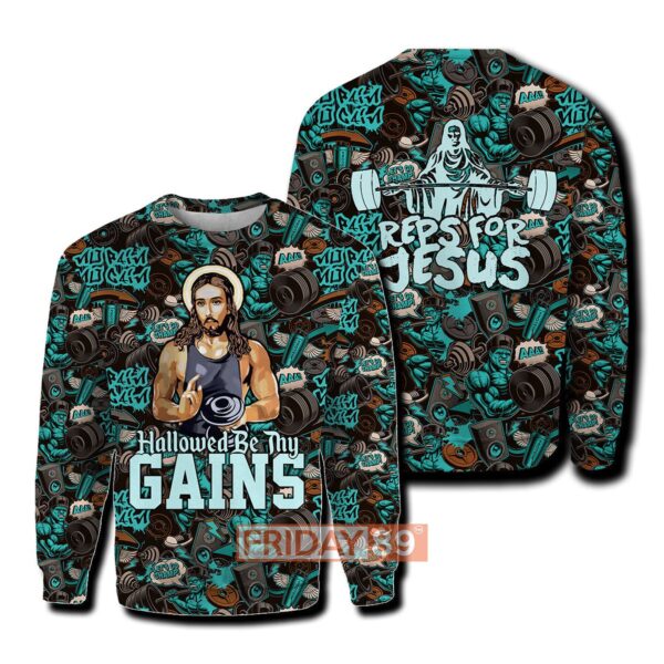 Jesus Hoodie Hallowed Be Thy Gains T-shirt Amazing Jesus Shirt Sweater 2025