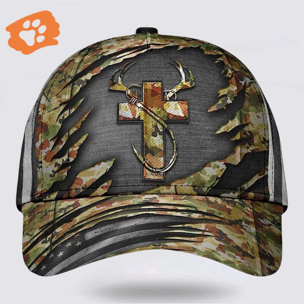 Jesus Hunting Fishing Camo Baseball Cap Hat Trucker Classic Hats Gift Jesus Hunting Fishing Camo Baseball Cap Hat Trucker Classic Hats Gift
