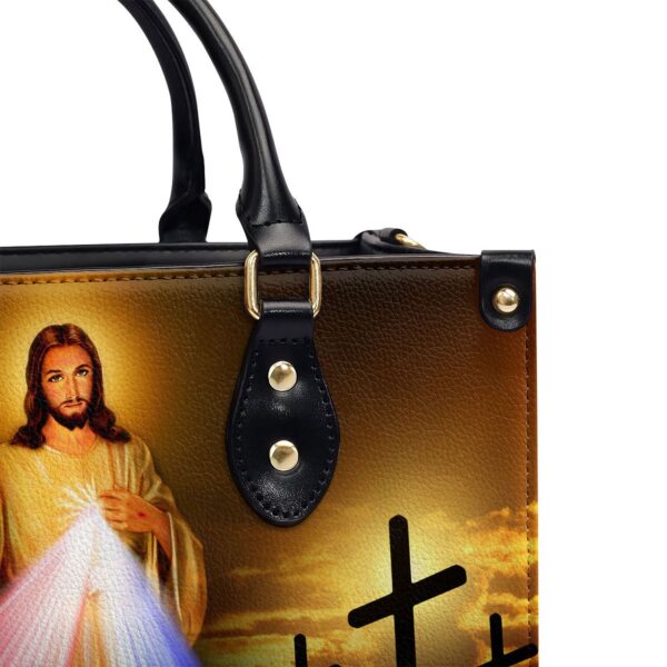 Personalized Leather Handbag Jesus I Trust In You JSGift