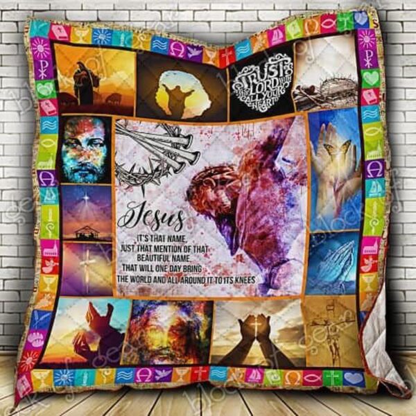 Jesus In My Heart Forever Quilt NP279 – Faith-inspired Bedding for Christian Homes
