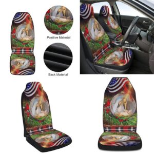 Jesus Is Born Christmas Car Seat Cover - Festive Car Decor Gift 1