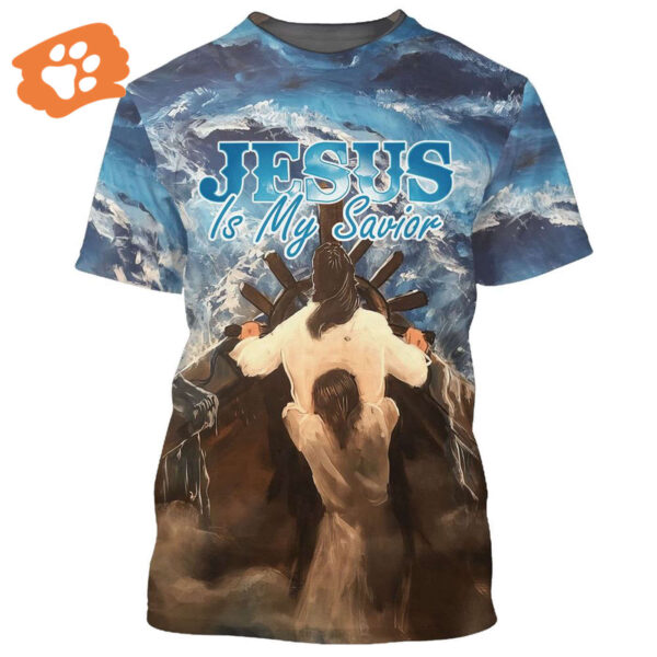 Jesus Is My Savior 3D All Over Print T-Shirt – Men & Women Christian Faith Tee