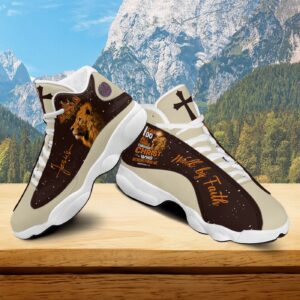 Jesus Is My Savior Basketball Shoes, Christian Lion Running Sneaker, I Can Do All Things Through Christ Gift 1